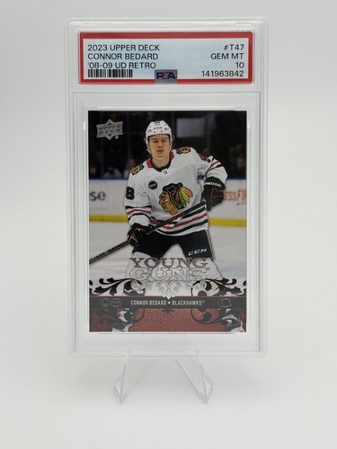 2023-24 Upper Deck Extended Series Connor Bedard Young Guns 08-09 Retro PSA 10