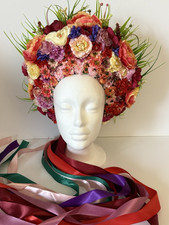 Ukrainian Peony Flower Crown Vinok Made in Ukraine New