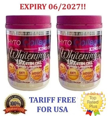 Phyto Collagène King Poudre Blanchissante Anti-âge, 800g, Saveur Raisin/pomme - Neuf