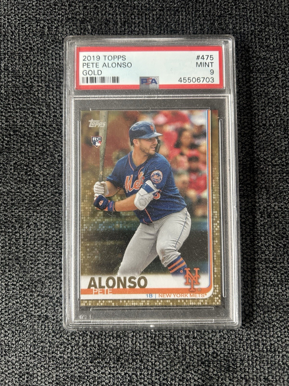 2019 Topps Pete Alonso GOLD RC /2019 PSA 9 #475 New York Mets