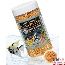 Freeze Dried Mysis Shrimp Fish Food High Protein Cichlids Seahorses 0.49oz New