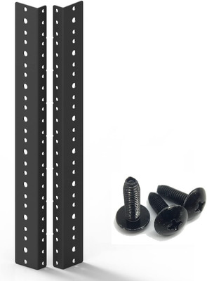 8U Black Rack Mount System Cabinet With Screws Easy Installation And Transport