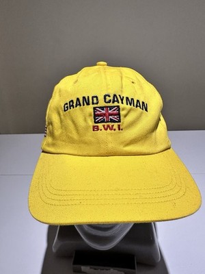 Vintage Yellow Grand Cayman B.W.I. baseball cap #caymanislands
