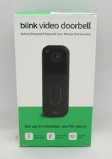 BLINK WIRELESS HOME SECURITY BLACK  2nd Gen/2025 MODEL VIDEO DOORBELL NEW 