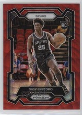 2023-24 Panini Prizm Ruby Wave Prizm Sidy Cissoko #173 dq2