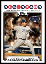 Carlos Zambrano 2008 Topps Updates & Highlights #UH214 Cubs MLB READ FREE SHIP
