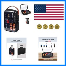 Battery Organizer Storage Case with Tester, Clear Battery Storage Organizer ...