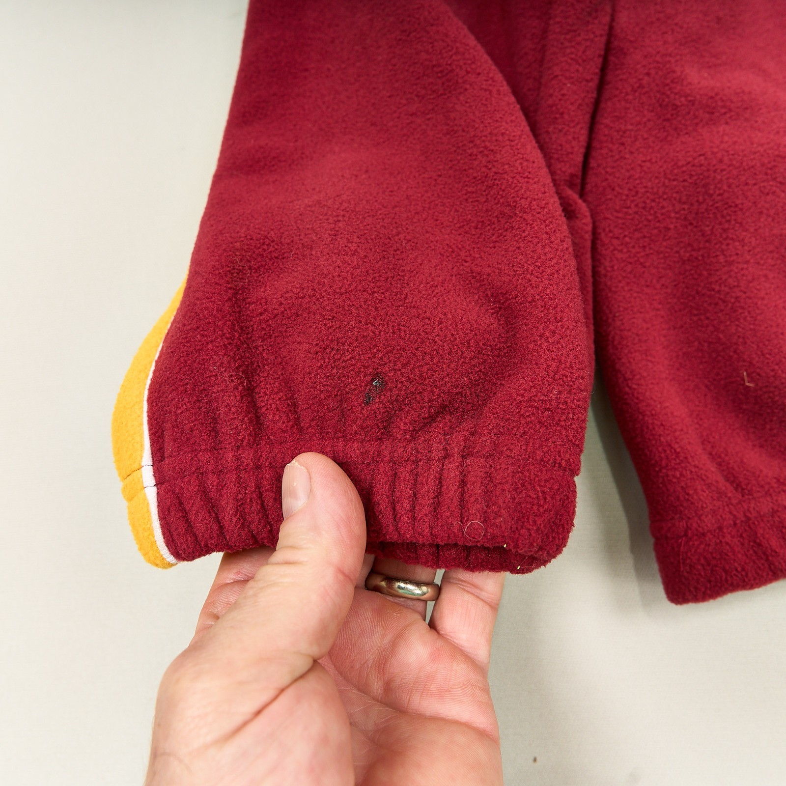 Vintage WASHINGTON REDSKINS Reebok 1/4 Zip Fleece Pullover Old Logo Mens XL view 6