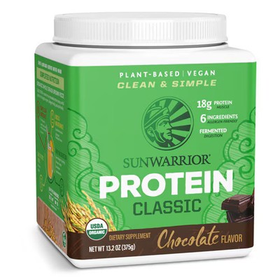 Worldwide 2 X Sunwarrior Protein Classic Chocolate -- 13.2 oz