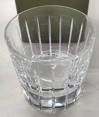 Auth Christofle Clear Rock Glass w/Box Tableware Kitchenware Unopened Brand New