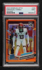 2023 Donruss Optic Rated Rookie Orange Prizm Emmanuel Forbes PSA 9 MINT 1i0n
