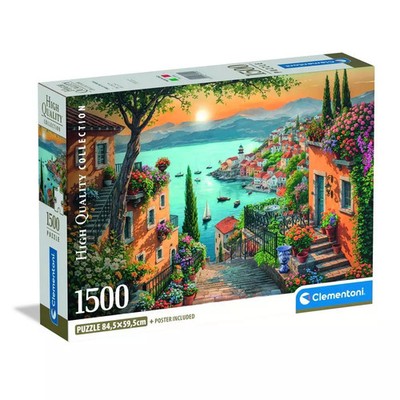 8005125317295 CLE puzzle 1500 Compact Steps to the Harbor 31729 Clementoni