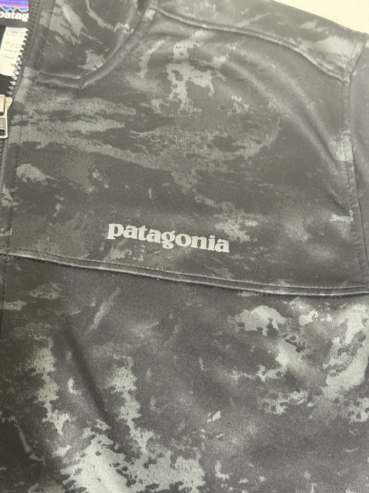 Patagonia Ms Slope Style Hoody Jacket Mens M Logo Fleece Lined Camo Digital KE11 - Image 3 of 4