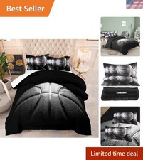 Boys Comforter Set Queen Size Basketball Bedding Sets for Boys Sports Comfort...