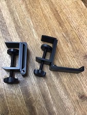 2Pcs Clamp-On under Desk Headphone Holder Students' Desk Hook Women'S Bag Hook