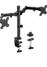 VonHaus Dual Monitor Stand for 13-32" Screens, Desk Mount with Height Adjustable
