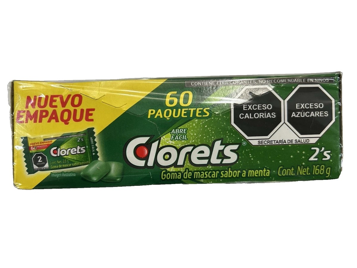 Clorets Gums, 4 PACK! Clorets 60 Pack Mint Flavored Gum – 480