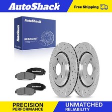 Front Drilled Slotted Brake Rotors Ceramic Pads for Honda Odyssey Passport