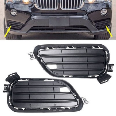 Pair Front Bumper Outer Grille Closed Bezel Cover For 2015-2017 Bmw X3 F25