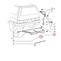 Elastischer Einsatz Innenverkleidung Lancia Y10 Original 7771663