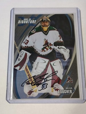 2002-03 ITG Be A Player Signature Series Brian Boucher Auto Autograph Coyotes