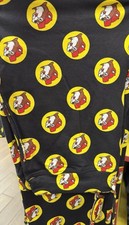 Buc-ee's Bucees beaver Logo Print Black Pajama Pants Adult Sz Large