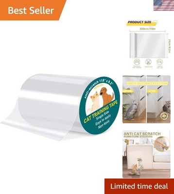 Customizable 118'' x 8.2'' Pet Scratch Protection Tape for Doors & Furniture