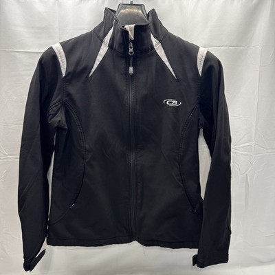 Size LARGE Women s CB Stretch-O-Rama Softshell Jacket Black Zip Up Fleece Lined