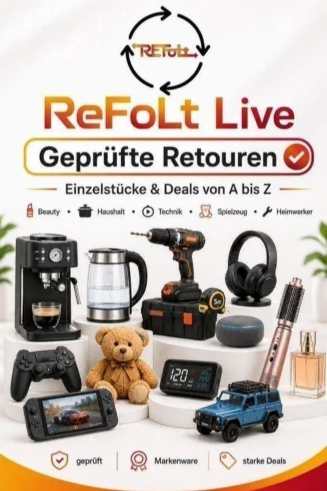 Geprüfte Retouren live: Schnäppchen & Markenware von A bis Z