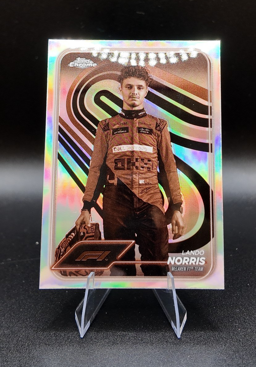 2024 Topps Chrome Formula 1 - F1 Drivers Lando Norris 7 Sepia Refractor - 25 WDC