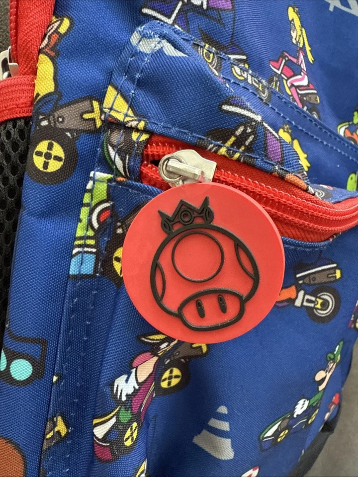 Nintendo Backpack Super Mario Bros All Over Print 16” School Book Bag - Image 4 of 4