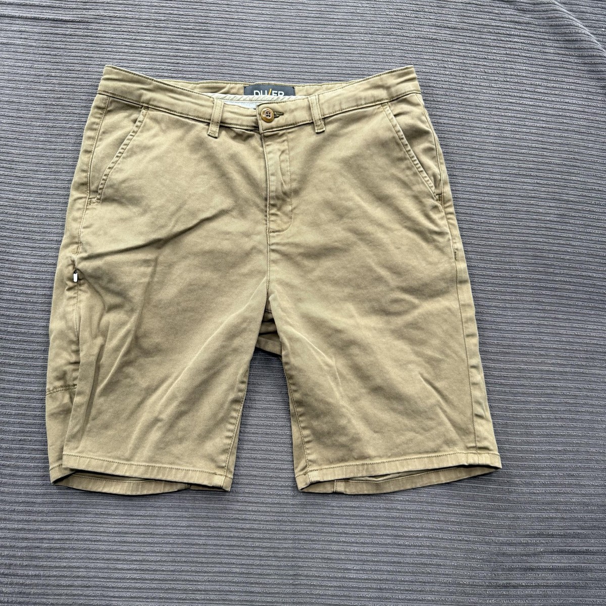 DUER Shorts Mens 31 Khaki Tan Stretch Lightweight Summer Casual Chino  Outdoor