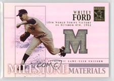 2002 Topps Tribute Milestone Materials Whitey Ford #MIM-WF HOF 1oz2