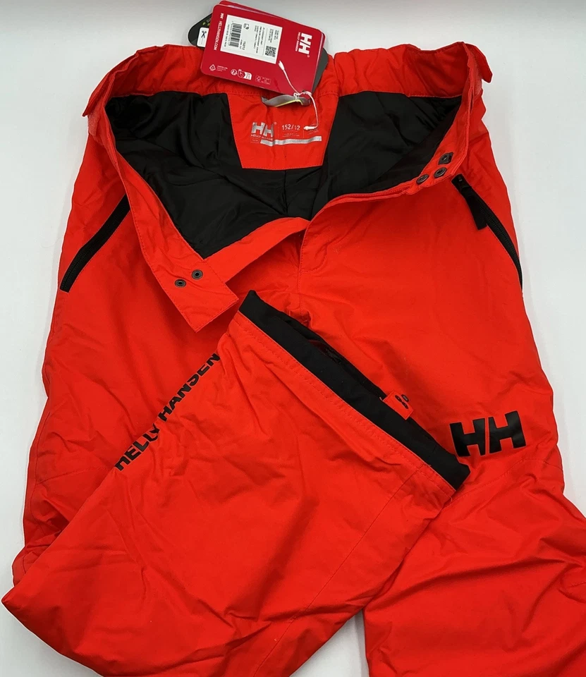 Helly Hansen унисекс Junior легендарный WP изолированный лыж брюки оранжевый размер: 152/12 - Изображение 2 из 4