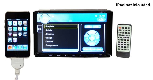 NEW Pyle 7" PLDN74BTI Double-Din Bluetooth DVD CD USB/SD AM/FM Receiver w/Remote - Picture 4 of 7