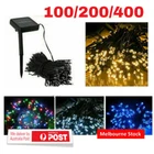 Solar Fairy String Lights 100/200/500 LED Outdoor Garden Christmas Party Decor