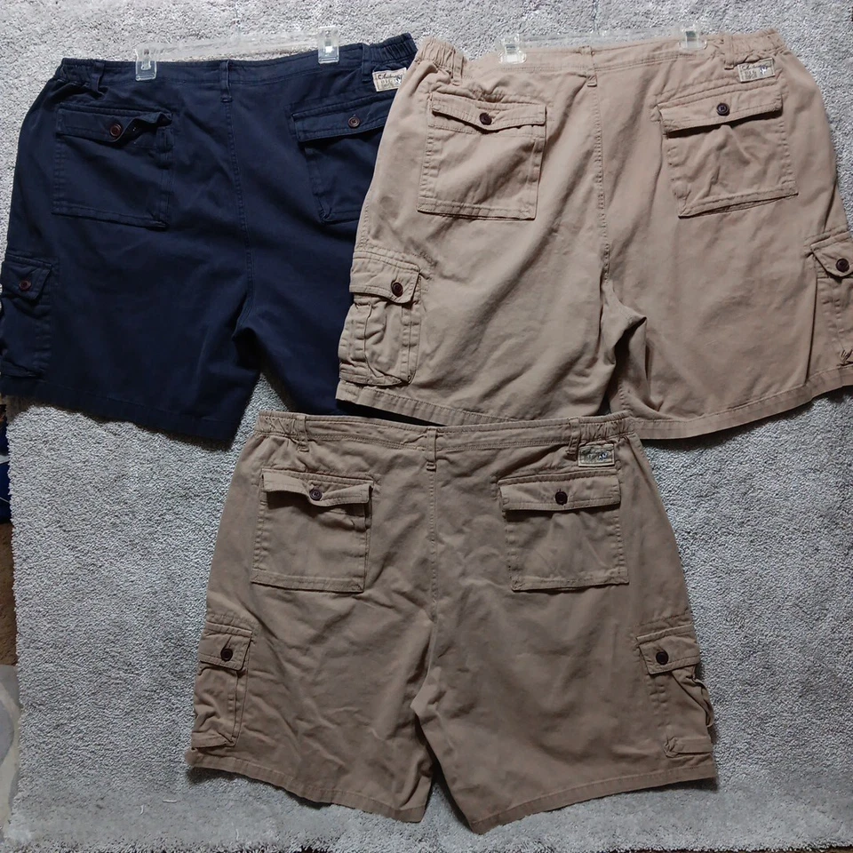 Pantalones Cortos Carga Y2K Big Dogs Etiqueta Azul Claro Talla 2XL Raro Años 90’s LOTE DE 3 Foto 2 de 4