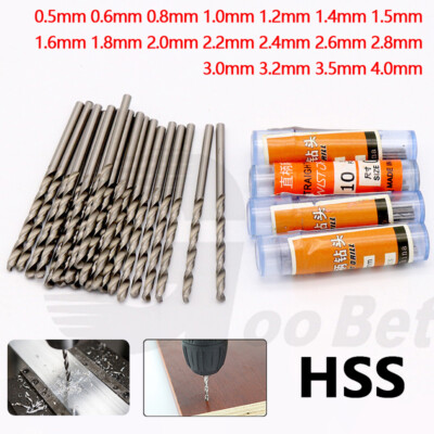 JFOGO 35-Piece 1/8 Inch HSS Drill Bit Set - High Speed Steel Jobber Length For Metal, Wood, Plastic & More
