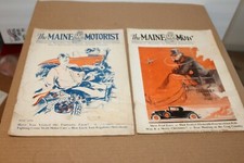 TWO VINTAGE 1930 The MAINE MOTORIST   MAGAZINES   JUNE & DECEMBER