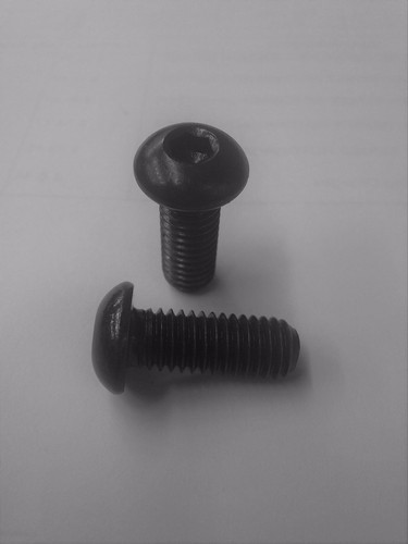 Button Head Socket Cap Screw, 3/8"-16 x 1-3/4", Black Oxide {25pk} - Picture 2 of 2