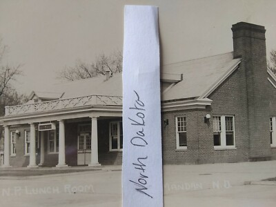 #ad #ad Vtg RPPC. Northern Pacific steam liner lunchroom. Mandan North Dakota. Crescent $24.00