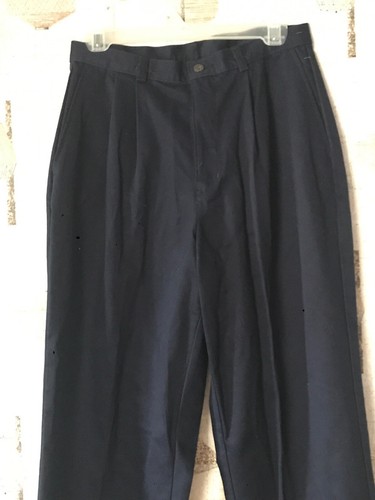 IZOD Navy Blue Pleated Front Khaki Chino Pants Boy’s Size 20R - Picture 4 of 9