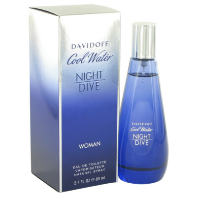 Cool Water Night Dive Women's Perfume by Davidoff 2.7oz/80ml EDT Spray