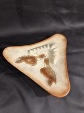 Vintage Triangle Ashtray  Ceramic  1965