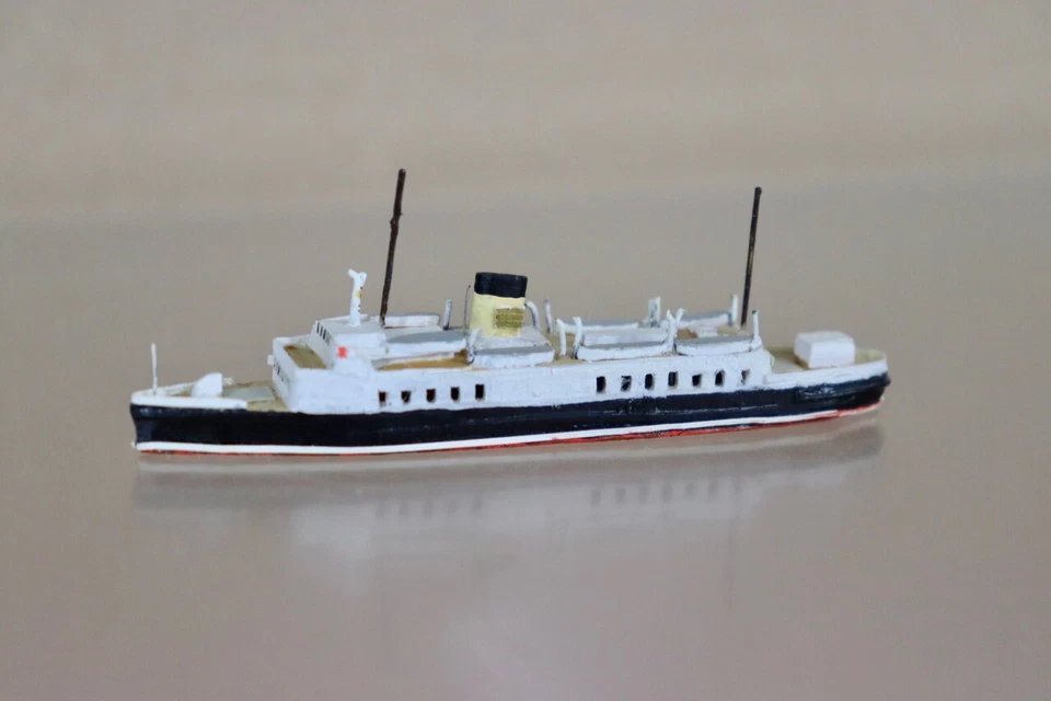 Ron Hughes Bassett Lowke 1:1200 Französisch Britisch Kreuz Kanal Ferry Ship Nu