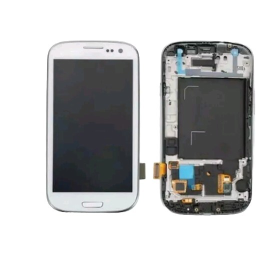 Pièce d'origine Samsung Galaxy S3 i9300 bloc écran tactile LCD blanc avec châssis