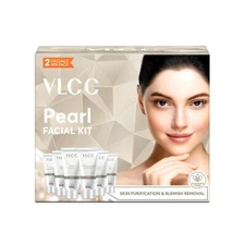 VLCC Pearl Facial Kit 60g | Tan Removal | Radiant Glow | Home Facial Kit