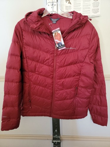 Eddie Bauer EB650 Maroon Full Zip Down 