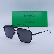 Bottega Veneta BV1012S 001 Black/Grey 60-13-145 Sunglasses New Authentic
