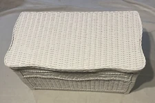 wicker toy chest - Lidded Basket- Storage Trunk